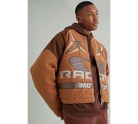 Bomber oversize à écussons homme - marron - XL, marron