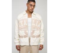 Bomber oversize à écussons - Official homme - ecru - XXXL, ecru