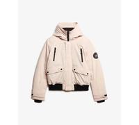Superdry City Padded Bomber Jacket Beige XL Femme
