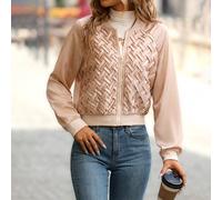Bomber Unicolore Zippé L,M,S,XLUnicoloreTissu tissé