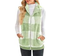 Bombers Femme Hiver, Veste gilet sans manches pour femmes, décontractée, mode, fermeture éclair, couleur unie, ample, sans manches