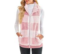 Bombers Femme Hiver, Veste gilet sans manches pour femmes, décontractée, mode, fermeture éclair, couleur unie, ample, sans manches