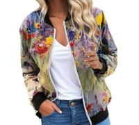 Bombers Femmes Veste Femme Veste Moto Femme Grande Taille Blouson Printemps Mi Saison Courte Blanche Léopard Matelasse Matelassé Chic Matelassée Poches Bleu Marine Xxxl Bomber Cuir Ete Legere Et