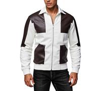 Bombers Homme Automne Vestes demi-saison Ete Blousons de sport loisirs Manteaus en softshell coton col montant poches chic Style universitaire cargo militaire transition