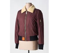 bombers manteaux femme de couleur rouge