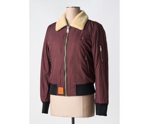 bombers manteaux femme de couleur rouge 38