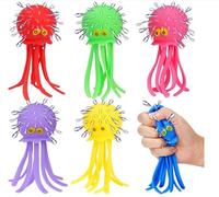 Bombes à Eau Octopus, 6PCS Octopus Aquatiques avec Effet Bombe à Eau, Balle d'eau Réutilisable, Jeux de sous Eau Été pour Aux Piscines, La Plage, Baignoires