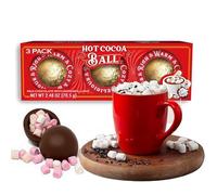Bombes Boules au Chocolat et ses Chamallow Marshmallow à faire fondre dans une tasse de café ou chocolat chaud. Coffret Gourmand et original pour café et chocolat chaud