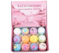 Bombes de bain 12 pièces bombes de douche à ingrédients naturels hydratent apaise la peau, soulagent le stress bulles bain SPA essentiel pour les femmes douche relaxante
