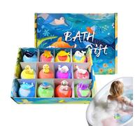 Bombes de Bain,12 Pièces Sûres Drôles et Mignonnes - Fizzy Bain Douche,Garçons Filles Maison Piscine Hôtel Jeux Bain