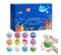 Bombes De Bain Avec Cachés - Boules De Sel Parfumées Pour | Ensemble De Spa Pétillant Et Explosif | Surprise De Style Jouet Aléatoire À L'intérieur, Pour En Bas Âge, Bai
