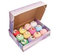 Bombes de bain, calendrier de l'Avent pour filles, 12 pièces, essence à base plantes, bombe bain Noël, calendrier l'Avent avec parfum longue durée, cadeaux Noël pour enfants