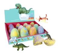 Bombes de Bain Enfant - 12 Accessoires De Parfumés Mignons | Bombes de Bain Dinosaure avec Jouets,Pour Intérieure Spa Hôtel Vacances Garderie Et Fête