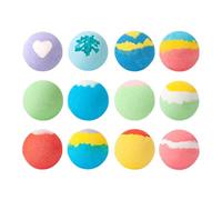 Bombes de bain pétillantes - Ensemble de 12 bulles naturelles, jouet animal à l'intérieur, nettoyant doux pour la peau | Salle de Accueil Garçons Filles Spa Relaxation Jouer Coffret