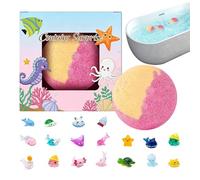 Bombes de bain pour - Cadeaux Colorés de Noël avec Surprise à l'Intérieur | Boule de bain moussante effet spa,pour Anniversaire Action de Grâce Fête des Filles et Garçons Famille