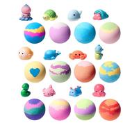 Bombes de bain pour - Sphères en mousse 23,5 x 18,2 x 5,8 cm, nettoyants fruités rafraîchissants | Soakers à bulles colorés, orbes pétillants doux pour le lavage du soir des tout-petits sœurs