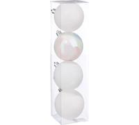 Bombes en différentes finitions, Ø 8 cm, 4 pièces.