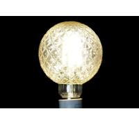 BOMBILLA LED CRISTAL 9,5X9,5X14 450 LUMENS AMBAR