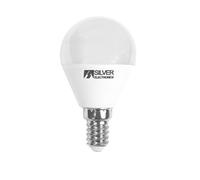 BOMBILLA LED DECORATIVA SILVER ELECTRONIS ESFERICA 6W65W - E14-4000K - 520 LM - LUZ NEUTRA