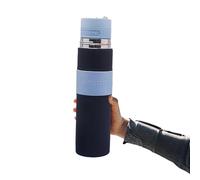 BOMBIYA Mate Argentino Mate Bouteille Isotherme 750 ml Idéal pour Yerba Maté Idéal pour Voyage, Voiture ou Plage Mat Kit Tout-en-Un Noir 750 ml