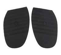 BOMBKI 2 Paire de Demi-Semelles de en Caoutchouc Antidérapant pour Hommes, Demi Semelle en Caoutchouc Antidérapante Réparation Chaussure épaisseur Noire 2mm