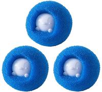 BOMBKI 6 Pièces Machine à Laver Boule, Boule de Lavage Anti Poils pour Machine à Laver, Enlever Les Poils d'animaux et Les Peluches (Bleu)