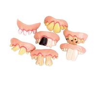 BOMBKI Fausses Dents de démon, Accessoire Amusant et farfelu, drôle fête Faux pourris Dents Accessoire, pour Halloween/Pâques/Bal masqué - 5 pcs/lot (Forme aléatoire)