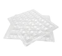 BOMBKI Plateaux de Rangement en Macaron FrançAis Refermables, Peut Contenir 50 Macarons par Ensemble, Pack de 4 Ensembles