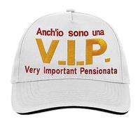 Bombo Béret Pension V.I.P. Très Important Retraité, Un Cadeau Humoristique et Amusant pour Votre Amie., Blanc, Taille Unique