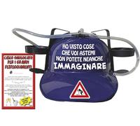 Bombo Casque porte-serviettes pour célébrer avec inscription J'ai vu des choses que vous ne pouvez même pas imaginer - couleur bleue