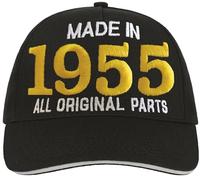 Bombo Made in 1955 All Original Parts Chapeau de fête d'anniversaire 70 Ans Noir