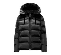 BomBoogie - Doudoune courte en nylon brillant avec capuche - Femme - Vestes - Noir - Taille: 36 FR