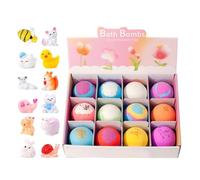 Bombs Balls With Toys Inside | Kit de 12 pièces de 60 g de bombes à bulles pour et de la campagne Surprise Girls, respectueux de la peau pour spa, maison, voyage, hôtel, 720 g