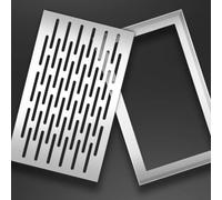 BomDog Couvercles de Drain Rectangulaires Pour L'Extérieur, Kit de Couvercles de Drain, Couvercle de Drain Métallique Pour Sol/One Color/50X30X3Cm