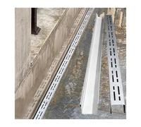 BomDog Kit de Drainaen Acier Inoxydable, Canalisatrectangulaire, Couvercle Et Grilles Pour Tranchée Extérieure Pour Terrasse, Salle Den, Allée Et Trottoir/Sier/150X15X4Cm