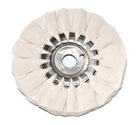 BomDog Roue de Polissage, 5"Pouces, Meules de Polissage Des Voies Respiratoires, Coton Blanc, Disque de Polissage En Métal 125 X 16 Mm, Outil Abrasif Pour Meuleuse D'Établi/1Pcs