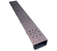 BomDog Système de Drainaextérieur Pour Patio, Kit de Drainaen Acier Inoxydable/B/50X7.5X4Cm