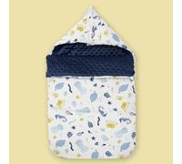 BOMEETSIA Sacco a Pelo Anti-Stanno per Bambini in Cotone, Trapunta Neonato Autunno E Inverno, Sacco a Pelo in Velluto Berretto per Bambini, Mondo Sottomarino, 88x46 cm (entro 1 Anno)