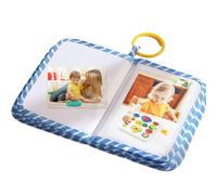 Bomefoi Album Photo Bébé | Album Souvenir Doux | Souvenir En Tissu Avec Miroir Pour Garder Les Souvenirs Pour Parents Famille Révélation De Genre Capturer Les Mémoires