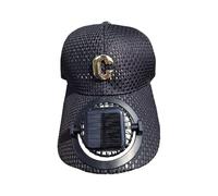 Bomefoi Casquette de Baseball avec Ventilateur - Chapeau Mesh Respirant avec Ventilateurs Solaires - Équipement pour Pêche Sport Extérieur Randonnée Plage Voyage Camping