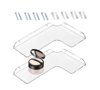 Bomefoi Étagères Flottantes pour Mur,2 Pièces Tablettes d'angle pour Affichage Clair,Tablette Murale Flottante Organisateur Gain De Place - pour Cuisine Chambre Bureau Appartement Dortoir Ferme