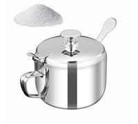 Bomefoi Flacon À Épices | Rangement de Comptoir Antidérapant - Bocal En Acier Inoxydable Avec Couvercle Étanche - Pour Préparation De Repas, Restauration, Restaurant, Camping, Pique-Nique,