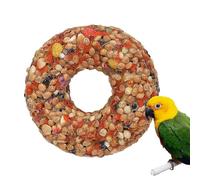 Bomefoi Friandises pour Perruches | Jouets pour Perruches,Distributeur de Anneau à Mâcher Jeu de Fourrage Accessoires de Cage Ludiques pour Enrichissement Volière