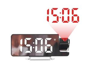 Bomefoi Horloges de Projection pour Chambre à Coucher | Horloge numérique Projection au Plafond, Douze Vingt-Quatre Heures Assombrissement Automatique Affichage Salon Salle de Classe