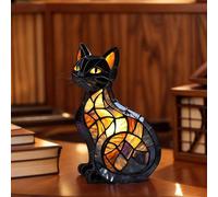 Bomefoi Lampe Veilleuse Animaux | Statue de Chat Veilleuse pour Lampe Décorative | Sculpture Résine Décor Maison Énigme Étagère Intérieur Chambre Table Chevet - Intérieur Chambre Table de Chevet Salon