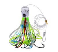 Bomefoi Leurres De Pêche À La Traîne, Leurres De Traîne pour Thon en Eau Salée, Accessoires De Pêche Leurre Souple pour Père Truite Nuit Surfcasting Homme Sandre Marigane Kayak Silure Passionnés