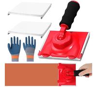 Bomefoi Outil de peinture d'angle pour plafonds | Applicateur ergonomique pour finitions et bords | Complet avec roulement remplaçable, gants et pour renouveler les meubles
