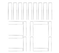 Bomefoi Piquets De Jardin,Lot de 30 Piquets Solides Tout Temps - De Toile De Paysage Et D'Extérieur | pour Jardinage, Aménagement Paysager, Camping, Tente, Bâche et