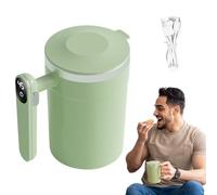 Bomefoi Tasse à Café Auto-Mélangeante - 400ml Mélangeur Magnétique Automatique,Tasse Électrique avec Affichage LCD de Température | Pour Boissons De Bureau Latte Thé Chocolat Chaud