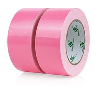 BOMEI PACK Duct Ruban adhésif en tissu renforcé 2R 2in*25m pour les réparations, la fixation, les travaux lourds, le ruban adhésif en toile déchirable à la main sans résidu (Rose)